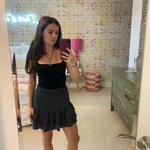 Forever 21 Black and White Mini Skirt